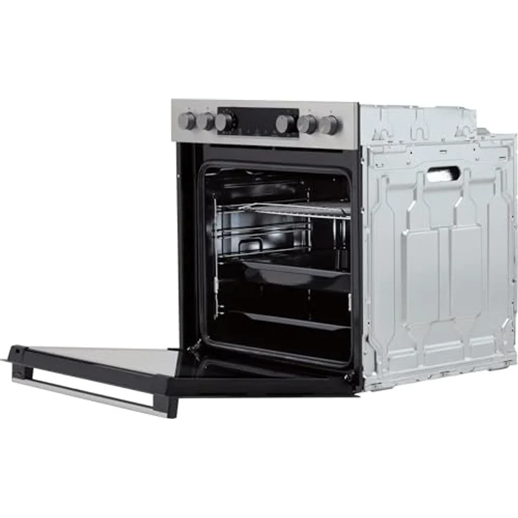 Gorenje Einbauherd-Set Heißluft Inox Set 4, 77L Backofen mit Glaskeramik-Kochfeld, ExtraSteam, EcoClean, AirFry, PizzaMode, PerfectGrill, GentleClose & Open, Teleskopauszüge, Inox-Look – Bild 4