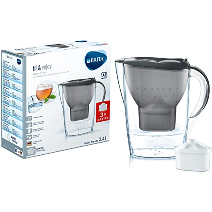 BRITA Marella Cool Wasserfilter graphit + 3 Kartuschen – Bild 3