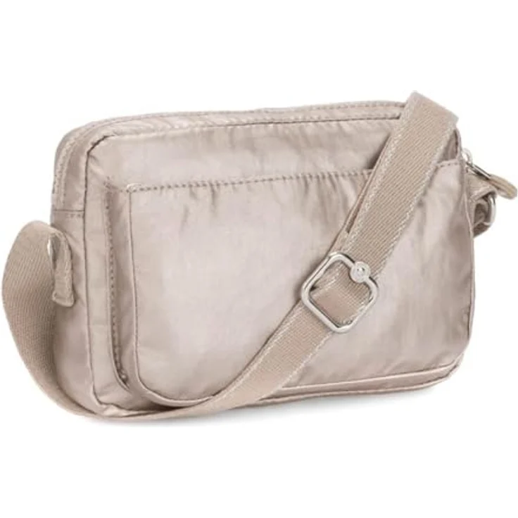 "KIPLING Umhängetasche ABANU Medium, Metallic Glow 4 Liter - Verstellbarer Schulterriemen, Roboteraffe, 2 Hauptfächer mit Reißverschluss" – Bild 4
