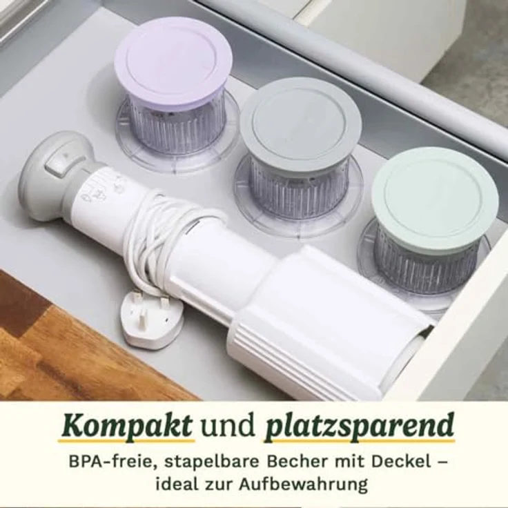 Cuisinart Freeze Wand, Eisherstellung mit drei PCTG-Schalen, Weiss – Bild 7
