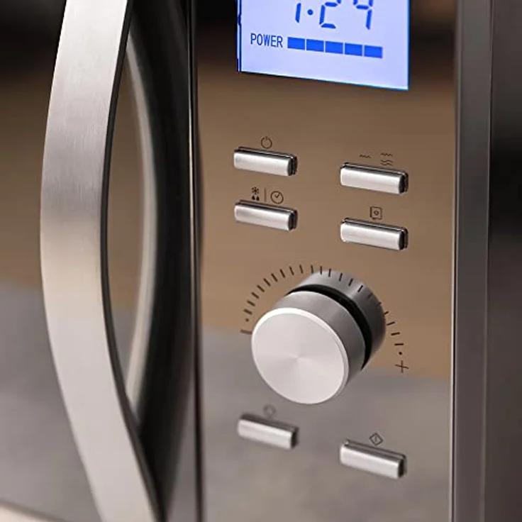 Cecotec Mikrowelle mit Grill, ProClean, 30 Liter Garraum, Standgerät, Edelstahl, 3D-Wave-Technologie, silber – Bild 4