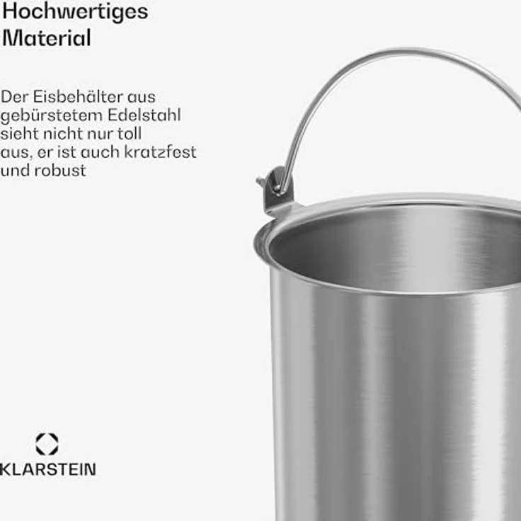 Klarstein FrostFusion Eisbehälter, 1L Edelstahl, spülmaschinenfest, robust, passend für FrostFusion Eismaschine – Bild 5