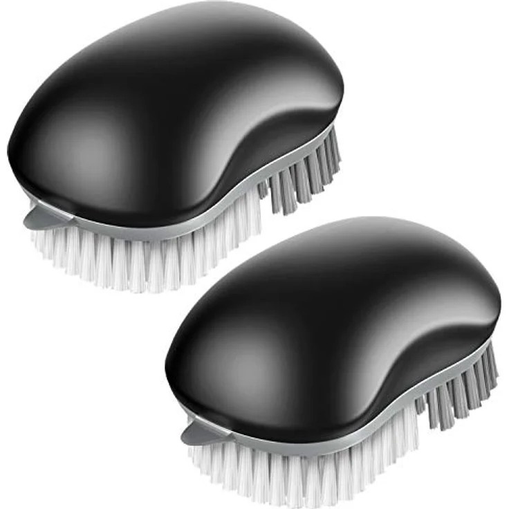 Mr. SIGA Obst- und Gemüsereinigungsbürste, 2er Pack, schwarz – Bild 2