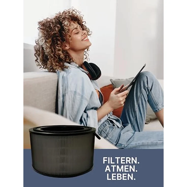 Comedes Filter-Set für Luftreiniger AC3420 & AC3421, 2er Set HEPA & Aktivkohle, Ersatz für Philips FY3400/30 – Bild 7
