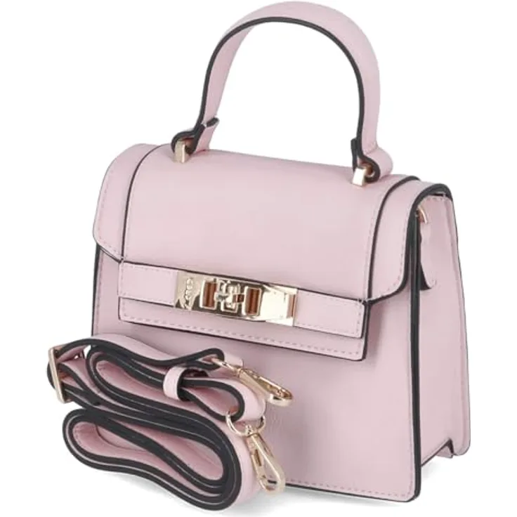 L.Credi Konstanze Handtasche, 20 cm, rosa, 100% Polyurethan