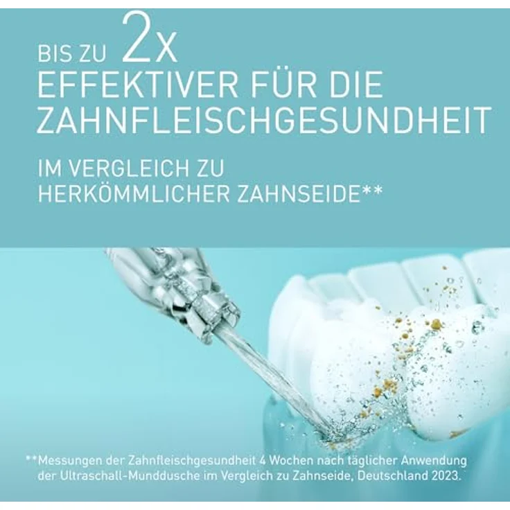 Panasonic Ultra Sonic EW1511 Munddusche (elektrisch, Zahnzwischenraumreinigung, integrierte Ladestation) weiß – Bild 3