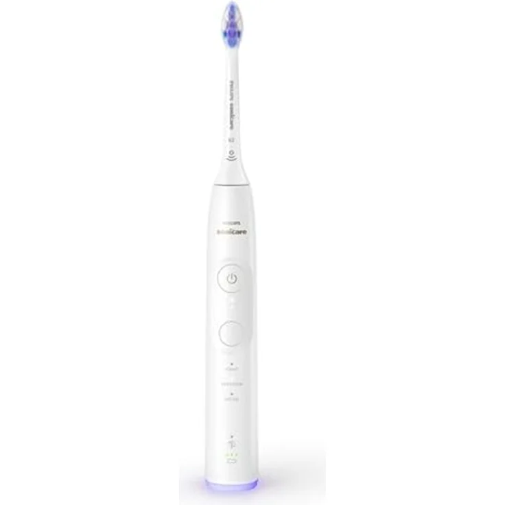 Philips Sonicare Elektrische Zahnbürste Series 6500 HX7410/02, mit Andruckkontrolle, 3 Intensitätsstufen, inkl. Ladegerät, Reiseetui, weiß – Bild 2