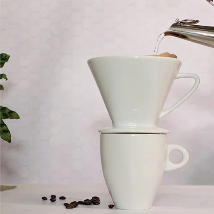 CILIO Kaffeefilter Größe 6, Durchmesser 16 cm, Hartporzellan (H.Nr.105179) – Bild 4