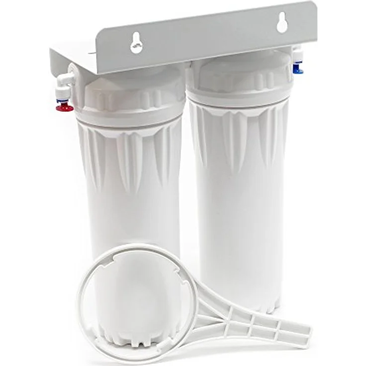 Naturewater NW PR302 Doppelfilter mit Sedimentfilter und Aktivkohleblock Wasserhahn 2,5 m Schlauch – Bild 3