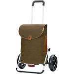 Andersen Shopper Royal Plus Alu klappbar mit Luftreifen Ø 25 cm und 55 Liter Tasche Saira Khaki