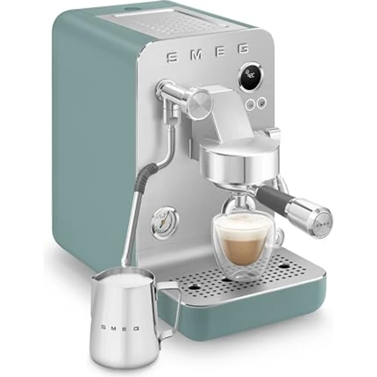 Smeg EMC02EGMEU Minipro-Espressomaschine, Plastic mit Schnellem Aufheizen und Leistungsstarker 15-Bar-Pumpe – Bild 3