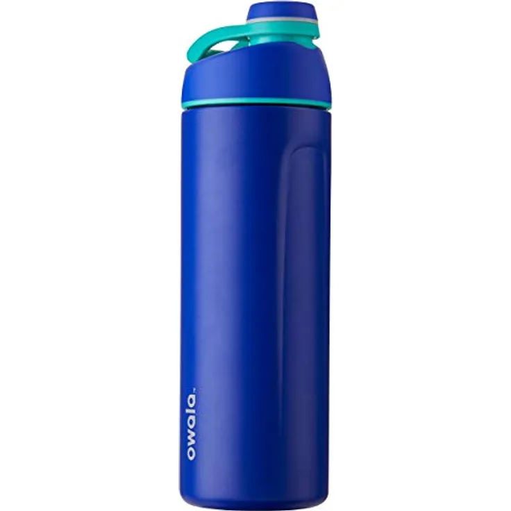 Owala Twist Edelstahl Trinkflasche mit Drehverschluss, 710ml, Smooshed Blueberry