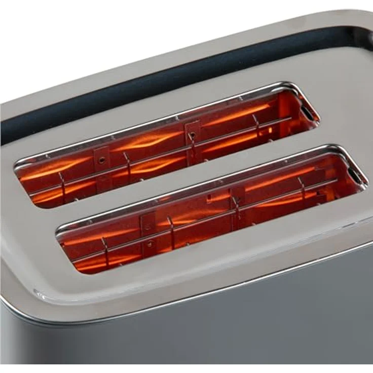 DOMO DO965T Toaster 'Wood You' - für 2 Toasts - matt - grau – Bild 5