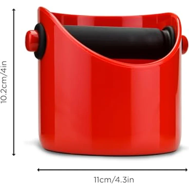 DreamFarm Kaffeesatz-Behälter, rot, spülmaschinenfestes Zubehör für Kaffeemaschinen, 13 cm x 10 cm – Bild 2