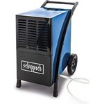 Scheppach Luftentfeuchter DH6100x Bautrockner elektrisch Baustellentrockner | 60L / Tag | Raumgrößen 60-80 m² | 1050W & LCD Display | Auto-Stopp bei vollem Behälter | Raumentfeuchter