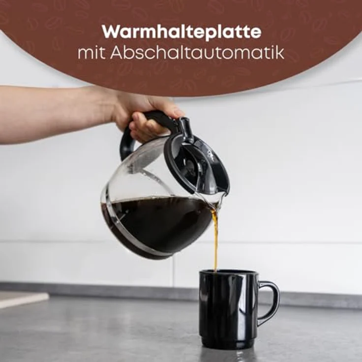 Clatronic KA 3473 Kaffeeautomat, schwarz – Bild 6