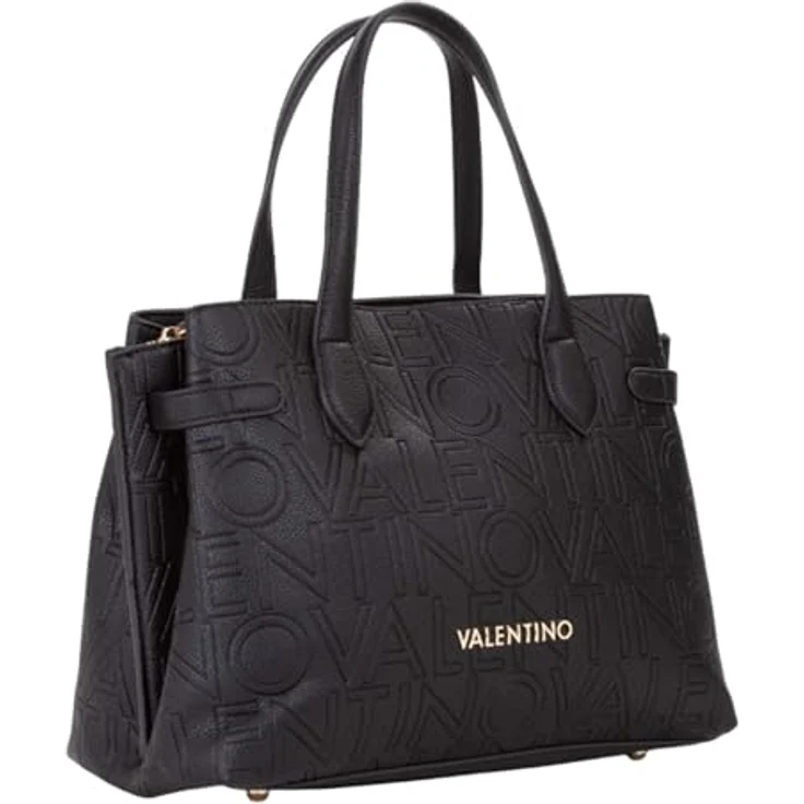 VALENTINO BAGS Shopper SHOPPING PANSY, Einkaufstasche aus Polyurethan, NERO, kompakte Maße 30x23x14 cm – Bild 3