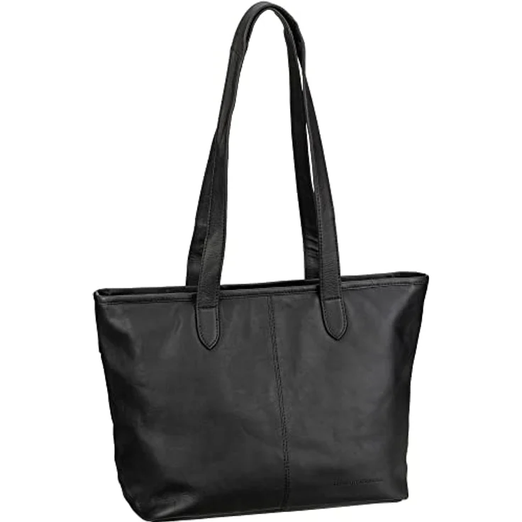 The Chesterfield Brand Shopper Monza, businesstaugliche Handtasche aus gewachstem Rindleder, Schwarz, 43 x 17 x 28 cm – Bild 1