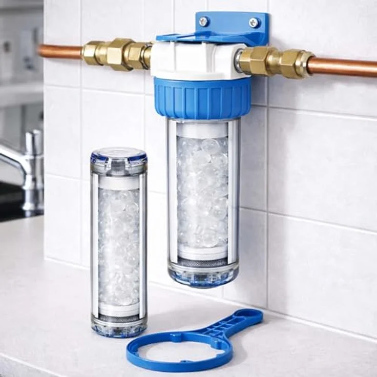 Naturewater Siliphos Filter 790 g, Wasserenthärtungskartusche für Spülmaschine und Waschmaschine, reduziert Waschmittelverbrauch um bis zu 30 % – Bild 6