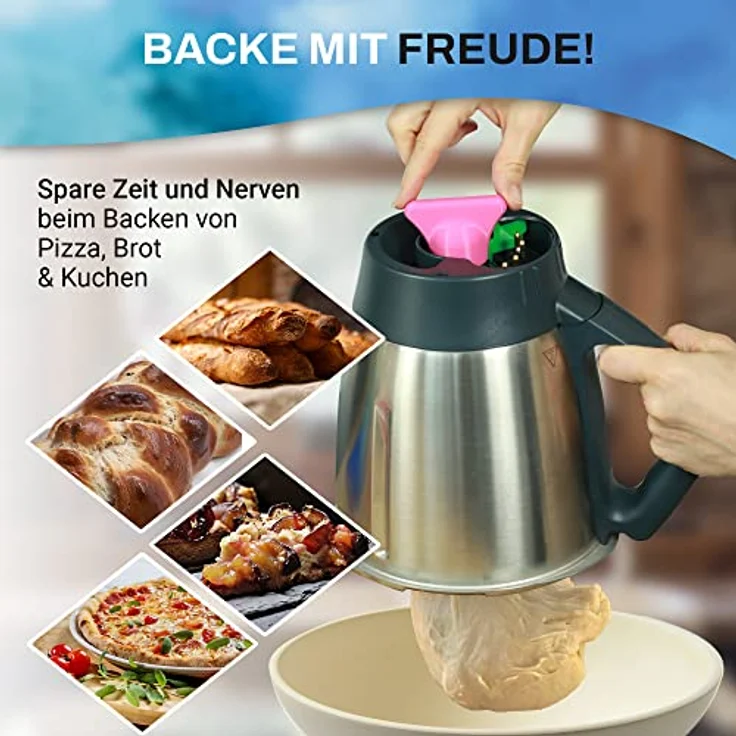 Mix-Slider ® Teiglöser Teigblume für Thermomix, Zubehör für Vorwerk Küchenmaschine TM5 + TM6 3D gedruckt Made in Germany (Weiß) – Bild 5