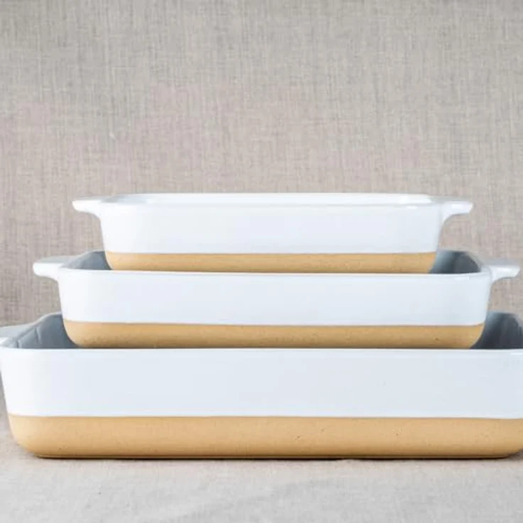 Lurch Terra Nova Ofenform S, Keramik 24,6x16,5x5,1 cm, weiß/creme, temperaturbeständig bis 250°C, geeignet für Ofen und Mikrowelle, leicht zu reinigen – Bild 2