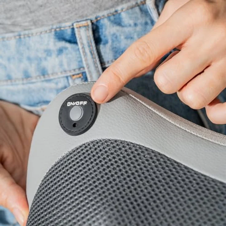 InnovaGoods Kompaktes Shiatsu-Massagegerät, wiederaufladbar mit Infrarot-Wärmefunktion und elastischem Riemen – Bild 5