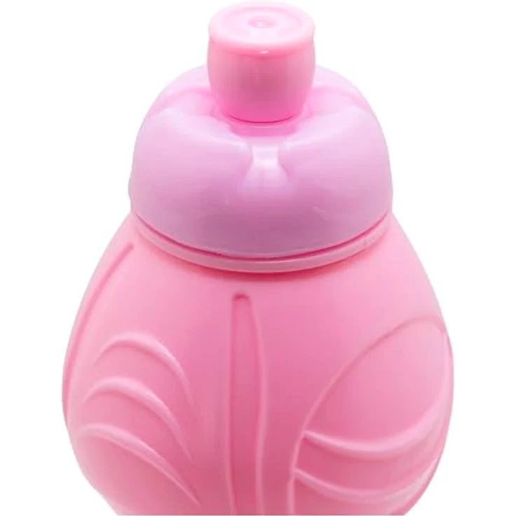 Hello Kitty Trinkflasche 400 ml, Sportflasche für Kinder mit Tropfschutz und Anti-Rutsch-Band – Bild 2