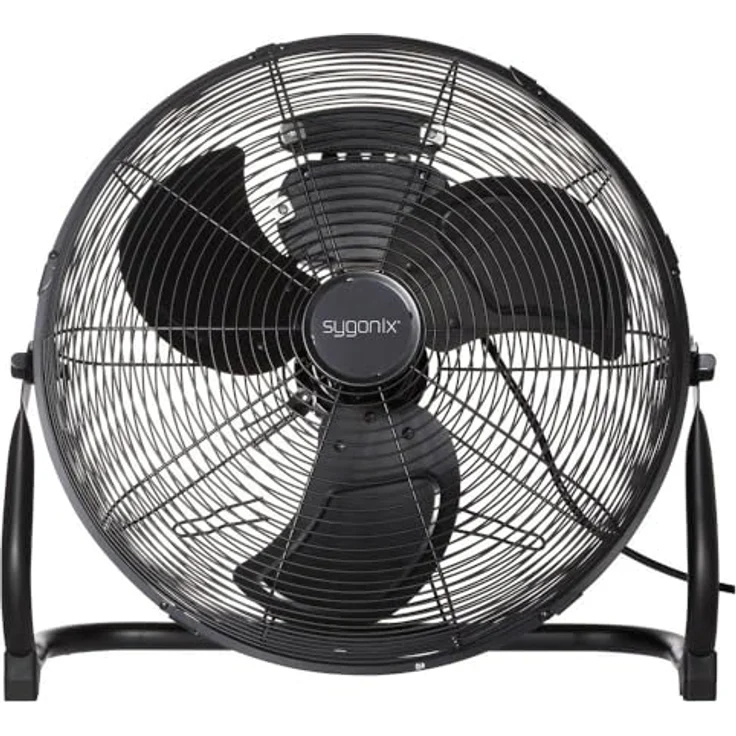 Sygonix Bodenventilator 70W, schwenkbar, Ø 505mm x H 480mm, Schwarz – Bild 2
