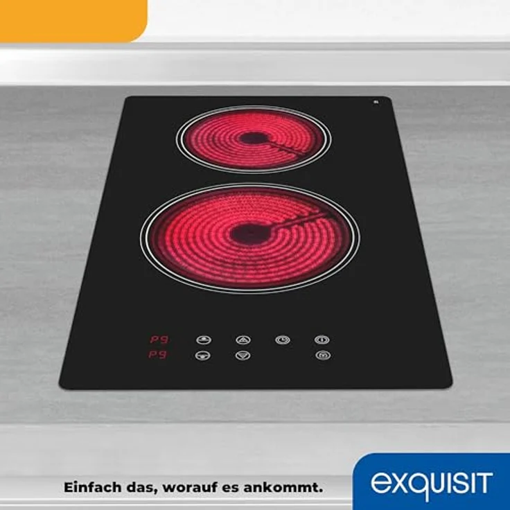 Exquisit Kochfeld EKC300-020 | Glaskeramik | Touch Control | 2 Kochstellen | Rahmenlos | 3000 W - Preisvergleich – Bild 5