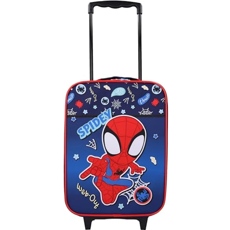 Vadobag Trolley Marvel Spidey Kinder Koffer, Reisekoffer mit ausziehbarem Griff und stabilen Rollen, 49x31x14 cm, 21,3 Liter – Bild 5