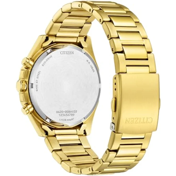 Citizen Herren Solar Chronograph Uhr CA4592-85A, Edelstahl, Silber – Bild 3