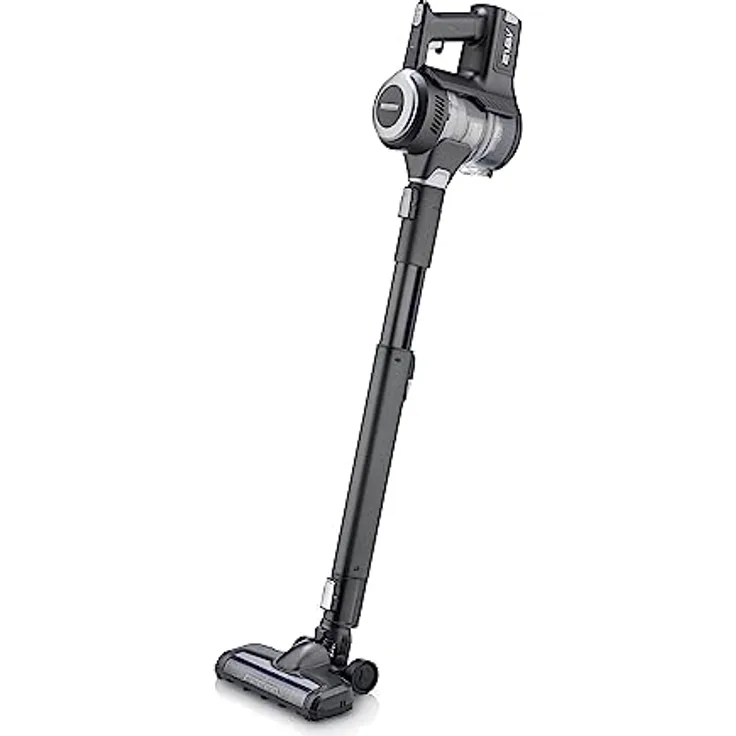 SEVERIN 2-in-1 Stiel- und Handstaubsauger HV 7155, leistungsstarker Akku Staubsauger für Tierhaare, kabelloser Staubsauger mit bis zu 40 min Akkulaufzeit, schwarz