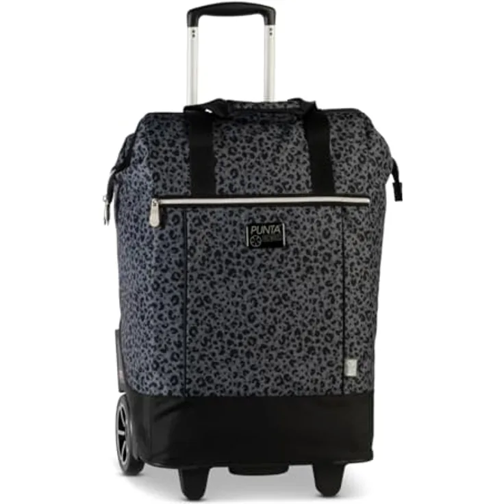 Punta Big Wheel Einkaufstrolley 62 cm, grau, 100% Polyester, kompakte Maße 38 x 28 cm