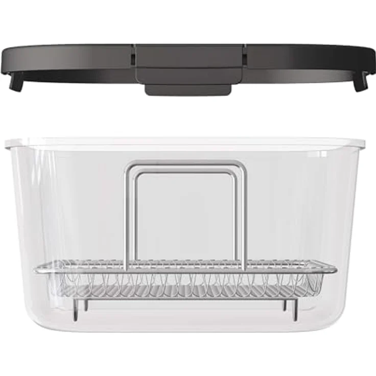 TurboTronic Heißluftfritteuse TT-AFG6, 6 L Glas Airfryer mit 1600 W, digitalem Touch-Display, 7 Programmen, Temperaturregelung 50–180 °C, BPA-frei, grau – Bild 7
