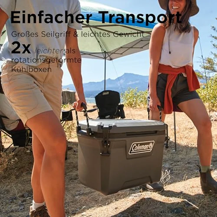 Coleman Convoy 55 QT, Kühlbox mit 53 l Inhalt, bis zu 96 Stunden Kühlung, integrierter Flaschenöffner, antimikrobielle Innenbeschichtung – Bild 4