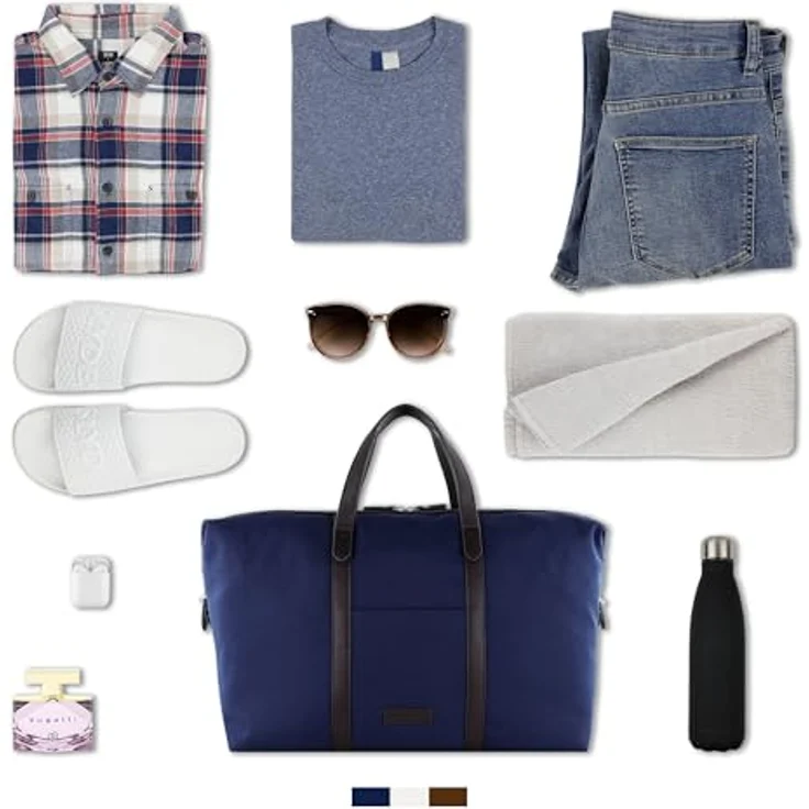 bugatti Maro Weekender Reisetasche, 48 cm, Navy, aus 100% Polyurethan, ideal für Reisen und Sport – Bild 6