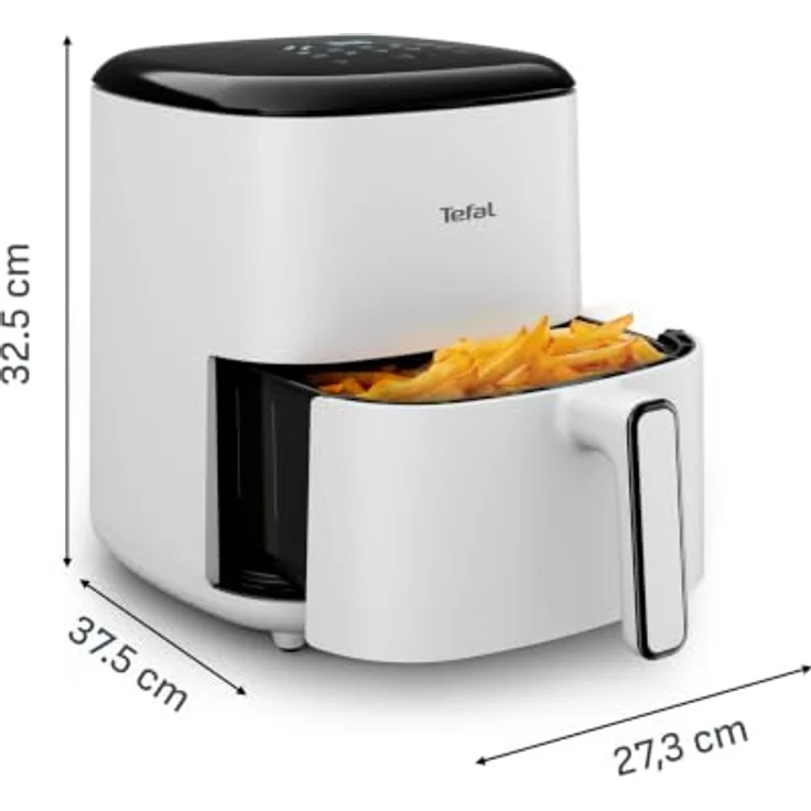 Tefal Heißluftfritteuse Easy Fry Pop, 5 L, 1 kg, 10 automatische Programme, inkl. 35 Backpapierblätter, farbenfroh – Bild 8