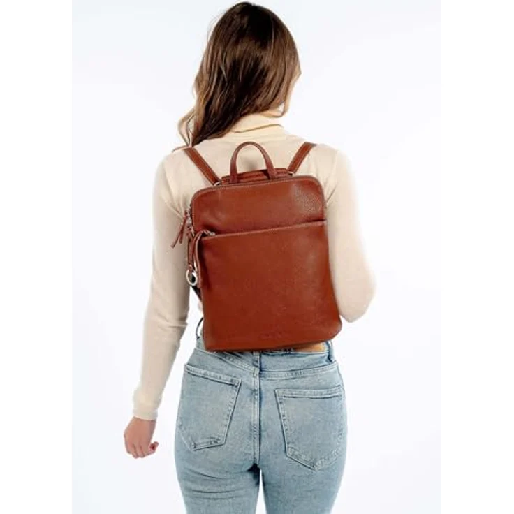 Suri Frey SFY Debby City Rucksack, 30 cm, braun, 100% Polyurethan, kompakt und stilsicher – Bild 3