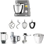 Kenwood KWL90.594SI Titanium Chef Patissier XL Küchenmaschine, 1400W, 5, 7L Schüssel, silber, Serie: Titanium Chef Patissier XL
