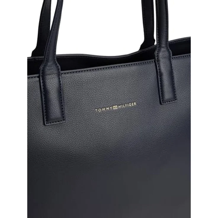 Tommy Hilfiger Logotape Shopper Tasche, 44 cm, space blue, 100% Polyurethan – Bild 3