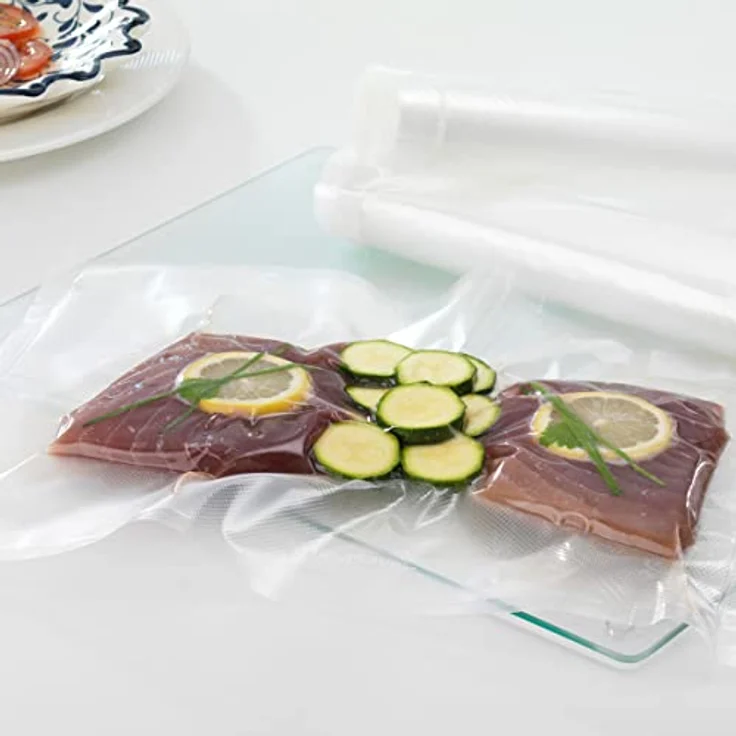 Foodsaver FSR2802-I Vakuum-Rollen 2 Stück 28x550 cm - Folienrollen für Lebensmittel - Vakuumierer - Sous-Vide – Bild 2
