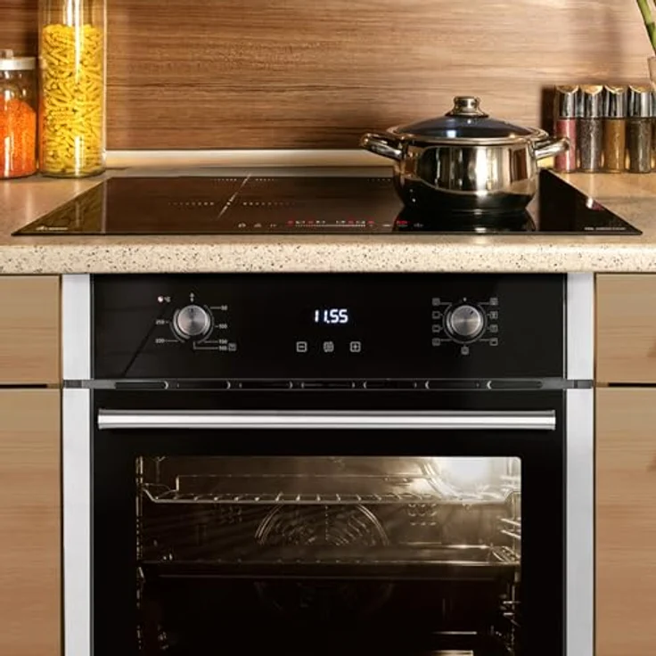 KKT KOLBE Autarkes Herdset SET8313HCIH877RL, 60cm Einbaubackofen EB8313HC & 77cm Induktionskochfeld IH87704RL mit Pizzafunktion, Grill, Umluft, Heißluft, Automatik-Timer und Wärmeschutzverglasung – Bild 2