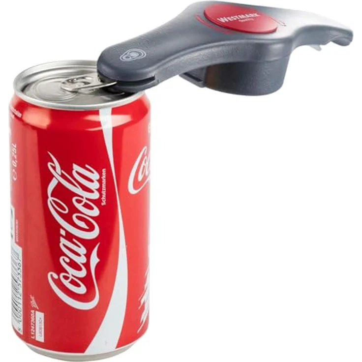 Westmark Kombiöffner, Flaschen--Getränkedosenöffner, Länge: 14,7 cm, Kunststoff, Propeller 4 in 1, Schwarz-Rot, 10512280 – Bild 7