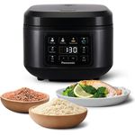 PANASONIC SR-DA152KXE Reiskocher, 770 Watt, 1,5 Liter, Schwarz, mit Dampfkorb und Warmhaltefunktion
