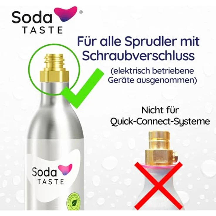 SodaTASTE Classic - CO2-Tauschzylinder für bis zu 60l gesprudeltes Wasser – Bild 5