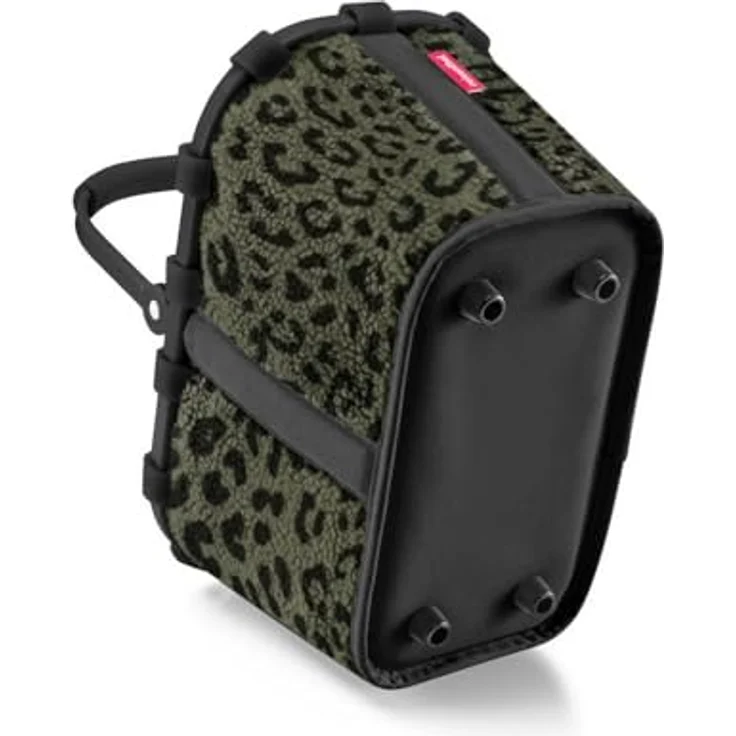 REISENTHEL® carrybag XS teddy leo olive, kompakter Einkaufskorb aus flauschigem Polyester mit 5l Volumen und Aluminiumrahmen – Bild 5