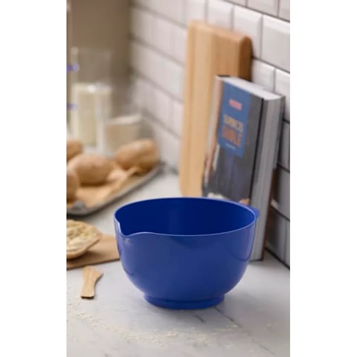 Rosti Margrethe Rührschüssel 3 Liter, Bruchsichere Teigschüssel aus Recycelbarem Kunststoff, mit gutem Griff, Electric Blue (Blau) – Bild 4
