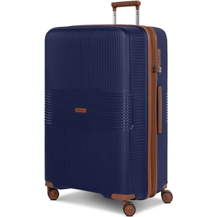 Farmhood Edition großer Hartschalen Check-in Koffer, XL Trolley 50 x 32 x 76 cm, erweiterbar von 114 auf 120 Liter, ultra-leicht 4,5 kg, mit TSA-Schloss und Doppelrollen – Bild 1