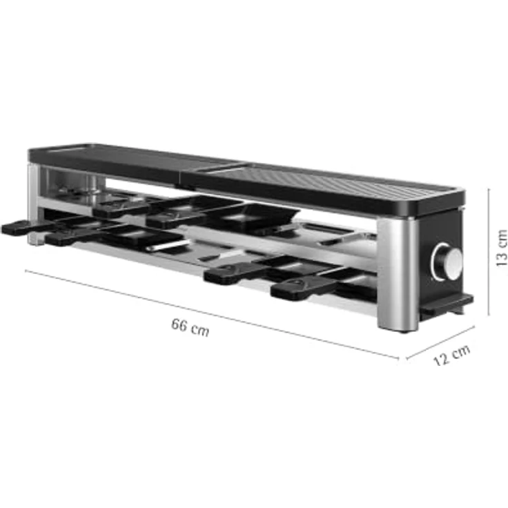 WMF Lono Long Raclette, Long-Form Grillgerät mit 2 getrennten Platten und keramischer Antihaftbeschichtung – Bild 9