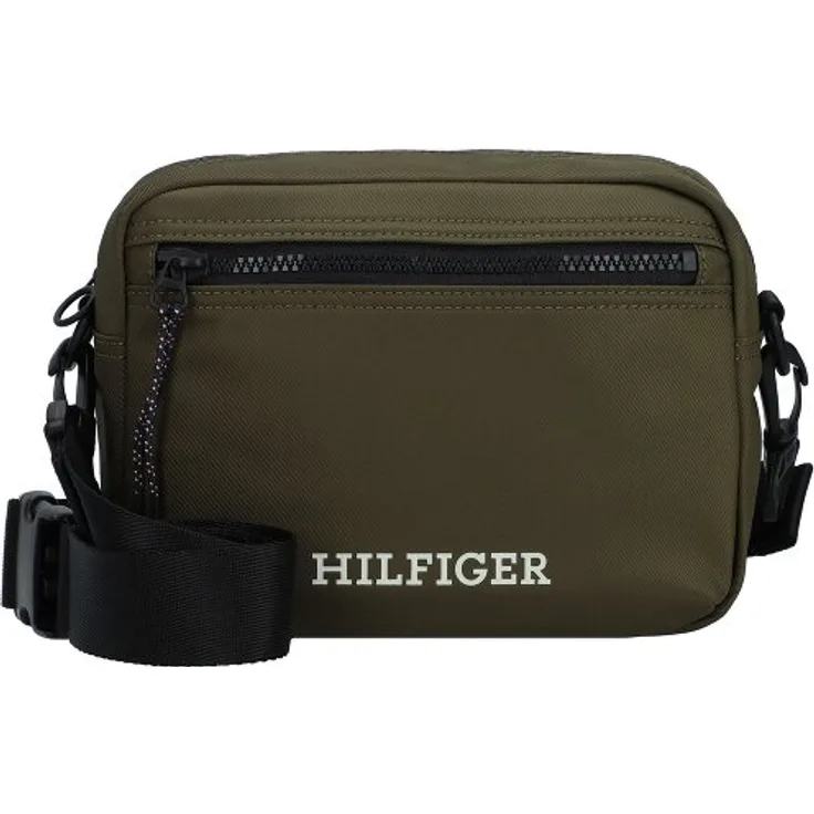 Tommy Hilfiger TH Monotype EW Umhängetasche, 26 cm, grün, 100% Polyester
